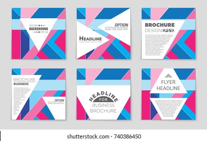 Abstract vector layout background set. For art template design, list, front page, mockup brochure theme style, banner, idea, cover, booklet, print, flyer, book, blank, card, ad, sign, sheet, a4