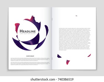Abstract vector layout background set. For art template design, list, front page, mockup brochure theme style, banner, idea, cover, booklet, print, flyer, book, blank, card, ad, sign, sheet, a4