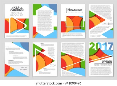 Abstract vector layout background set. For art template design, list, front page, mockup brochure theme style, banner, idea, cover, booklet, print, flyer, book, blank, card, ad, sign, sheet,, a4.