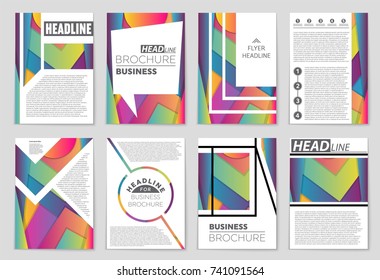 Abstract vector layout background set. For art template design, list, front page, mockup brochure theme style, banner, idea, cover, booklet, print, flyer, book, blank, card, ad, sign, sheet,, a4.