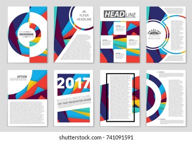 Abstract vector layout background set. For art template design, list, front page, mockup brochure theme style, banner, idea, cover, booklet, print, flyer, book, blank, card, ad, sign, sheet,, a4.