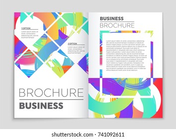 Abstract vector layout background set. For art template design, list, front page, mockup brochure theme style, banner, idea, cover, booklet, print, flyer, book, blank, card, ad, sign, sheet, a4