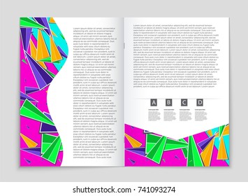 Abstract vector layout background set. For art template design, list, front page, mockup brochure theme style, banner, idea, cover, booklet, print, flyer, book, blank, card, ad, sign, sheet, a4.