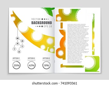 Abstract vector layout background set. For art template design, list, front page, mockup brochure theme style, banner, idea, cover, booklet, print, flyer, book, blank, card, ad, sign, sheet, a4.