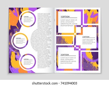 Abstract vector layout background set. For art template design, list, front page, mockup brochure theme style, banner, idea, cover, booklet, print, flyer, book, blank, card, ad, sign, sheet, a4