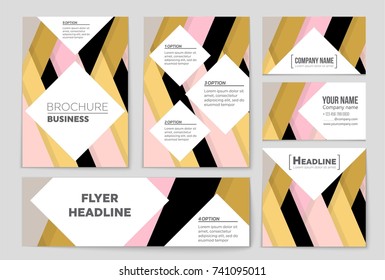 Abstract vector layout background set. For art template design, list, front page, mockup brochure theme style, banner, idea, cover, booklet, print, flyer, book, blank, card, ad, sign, sheet,, a4.