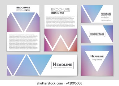 Abstract vector layout background set. For art template design, list, front page, mockup brochure theme style, banner, idea, cover, booklet, print, flyer, book, blank, card, ad, sign, sheet,, a4.