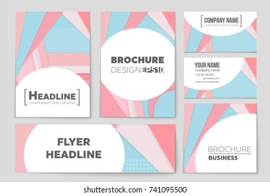 Abstract vector layout background set. For art template design, list, front page, mockup brochure theme style, banner, idea, cover, booklet, print, flyer, book, blank, card, ad, sign, sheet,, a4.