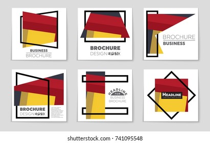 Abstract vector layout background set. For art template design, list, front page, mockup brochure theme style, banner, idea, cover, booklet, print, flyer, book, blank, card, ad, sign, sheet,, a4.