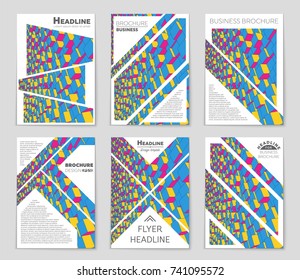 Abstract vector layout background set. For art template design, list, front page, mockup brochure theme style, banner, idea, cover, booklet, print, flyer, book, blank, card, ad, sign, sheet, a4