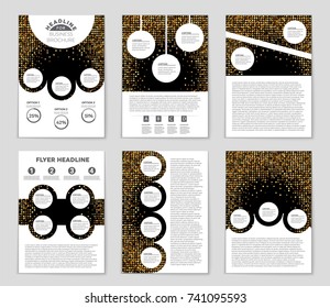 Abstract vector layout background set. For art template design, list, front page, mockup brochure theme style, banner, idea, cover, booklet, print, flyer, book, blank, card, ad, sign, sheet, a4