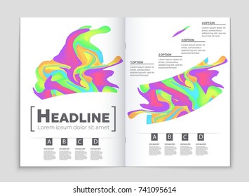 Abstract vector layout background set. For art template design, list, front page, mockup brochure theme style, banner, idea, cover, booklet, print, flyer, book, blank, card, ad, sign, sheet, a4