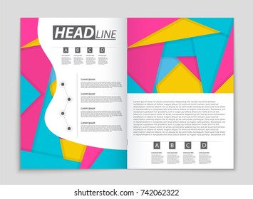 Abstract vector layout background set. For art template design, list, front page, mockup brochure theme style, banner, idea, cover, booklet, print, flyer, book, blank, card, ad, sign, sheet,, a4.