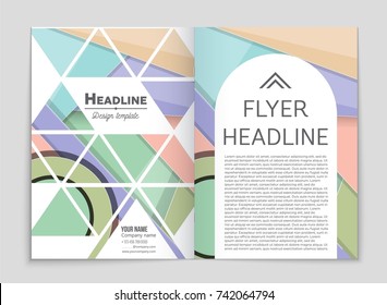 Abstract vector layout background set. For art template design, list, front page, mockup brochure theme style, banner, idea, cover, booklet, print, flyer, book, blank, card, ad, sign, sheet,, a4.