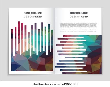 Abstract vector layout background set. For art template design, list, front page, mockup brochure theme style, banner, idea, cover, booklet, print, flyer, book, blank, card, ad, sign, sheet, a4