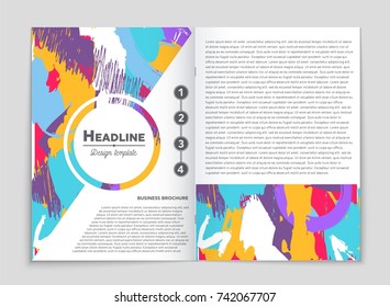 Abstract vector layout background set. For art template design, list, front page, mockup brochure theme style, banner, idea, cover, booklet, print, flyer, book, blank, card, ad, sign, sheet, a4
