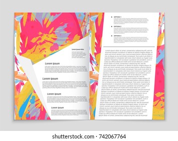 Abstract vector layout background set. For art template design, list, front page, mockup brochure theme style, banner, idea, cover, booklet, print, flyer, book, blank, card, ad, sign, sheet, a4