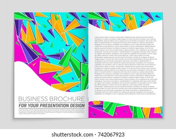 Abstract vector layout background set. For art template design, list, front page, mockup brochure theme style, banner, idea, cover, booklet, print, flyer, book, blank, card, ad, sign, sheet, a4.