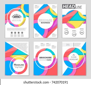 Abstract vector layout background set. For art template design, list, front page, mockup brochure theme style, banner, idea, cover, booklet, print, flyer, book, blank, card, ad, sign, sheet,, a4.