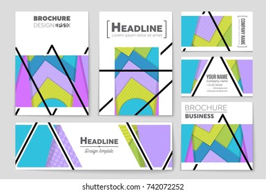 Abstract vector layout background set. For art template design, list, front page, mockup brochure theme style, banner, idea, cover, booklet, print, flyer, book, blank, card, ad, sign, sheet,, a4.