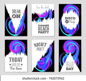 Abstract vector layout background set. For art template design, list, front page, mockup brochure theme style, banner, idea, cover, booklet, print, flyer, book, blank, card, ad, sign, sheet, a4
