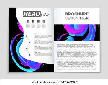 Abstract vector layout background set. For art template design, list, front page, mockup brochure theme style, banner, idea, cover, booklet, print, flyer, book, blank, card, ad, sign, sheet, a4