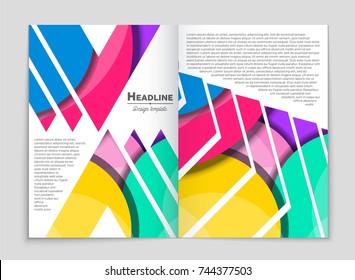 Abstract vector layout background set. For art template design, list, front page, mockup brochure theme style, banner, idea, cover, booklet, print, flyer, book, blank, card, ad, sign, sheet,, a4.