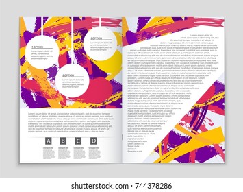 Abstract vector layout background set. For art template design, list, front page, mockup brochure theme style, banner, idea, cover, booklet, print, flyer, book, blank, card, ad, sign, sheet, a4