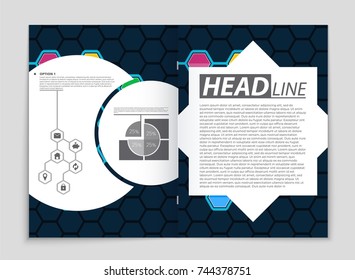 Abstract vector layout background set. For art template design, list, front page, mockup brochure theme style, banner, idea, cover, booklet, print, flyer, book, blank, card, ad, sign, sheet, a4.