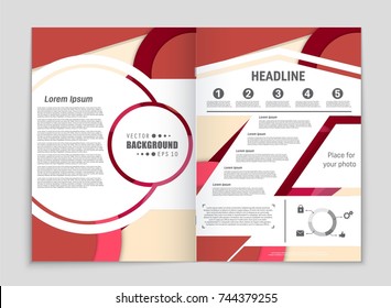 Abstract vector layout background set. For art template design, list, front page, mockup brochure theme style, banner, idea, cover, booklet, print, flyer, book, blank, card, ad, sign, sheet,, a4.