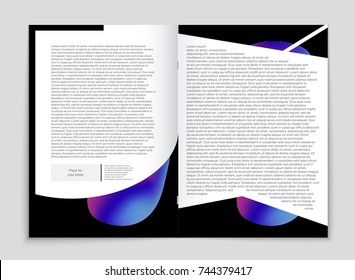 Abstract vector layout background set. For art template design, list, front page, mockup brochure theme style, banner, idea, cover, booklet, print, flyer, book, blank, card, ad, sign, sheet, a4