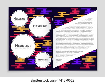 Abstract vector layout background set. For art template design, list, front page, mockup brochure theme style, banner, idea, cover, booklet, print, flyer, book, blank, card, ad, sign, sheet, a4.