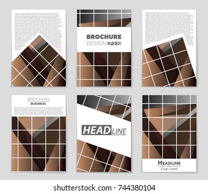 Abstract vector layout background set. For art template design, list, front page, mockup brochure theme style, banner, idea, cover, booklet, print, flyer, book, blank, card, ad, sign, sheet,, a4.
