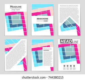 Abstract vector layout background set. For art template design, list, front page, mockup brochure theme style, banner, idea, cover, booklet, print, flyer, book, blank, card, ad, sign, sheet,, a4.