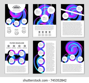Abstract vector layout background set. For art template design, list, front page, mockup brochure theme style, banner, idea, cover, booklet, print, flyer, book, blank, card, ad, sign, sheet, a4