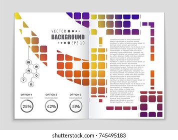 Abstract vector layout background set. For art template design, list, front page, mockup brochure theme style, banner, idea, cover, booklet, print, flyer, book, blank, card, ad, sign, sheet, a4.