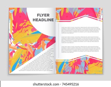 Abstract vector layout background set. For art template design, list, front page, mockup brochure theme style, banner, idea, cover, booklet, print, flyer, book, blank, card, ad, sign, sheet, a4