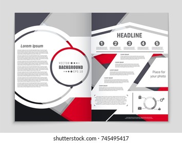 Abstract vector layout background set. For art template design, list, front page, mockup brochure theme style, banner, idea, cover, booklet, print, flyer, book, blank, card, ad, sign, sheet,, a4.