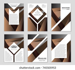 Abstract vector layout background set. For art template design, list, front page, mockup brochure theme style, banner, idea, cover, booklet, print, flyer, book, blank, card, ad, sign, sheet,, a4.