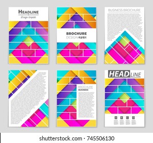 Abstract vector layout background set. For art template design, list, front page, mockup brochure theme style, banner, idea, cover, booklet, print, flyer, book, blank, card, ad, sign, sheet,, a4.