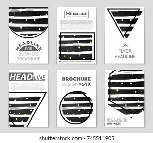 Abstract vector layout background set. For art template design, list, front page, mockup brochure theme style, banner, idea, cover, booklet, print, flyer, book, blank, card, ad, sign, sheet, a4
