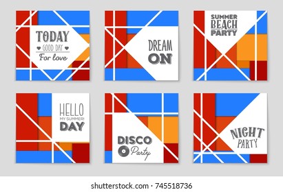 Abstract vector layout background set. For art template design, list, front page, mockup brochure theme style, banner, idea, cover, booklet, print, flyer, book, blank, card, ad, sign, sheet,, a4.