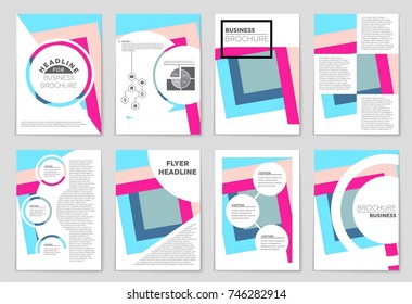 Abstract vector layout background set. For art template design, list, front page, mockup brochure theme style, banner, idea, cover, booklet, print, flyer, book, blank, card, ad, sign, sheet,, a4.