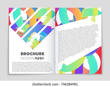 Abstract vector layout background set. For art template design, list, front page, mockup brochure theme style, banner, idea, cover, booklet, print, flyer, book, blank, card, ad, sign, sheet, a4