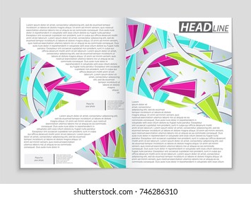 Abstract vector layout background set. For art template design, list, front page, mockup brochure theme style, banner, idea, cover, booklet, print, flyer, book, blank, card, ad, sign, sheet, a4.