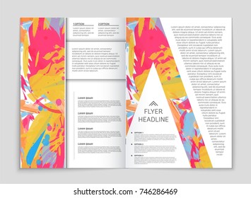 Abstract vector layout background set. For art template design, list, front page, mockup brochure theme style, banner, idea, cover, booklet, print, flyer, book, blank, card, ad, sign, sheet, a4