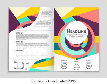 Abstract vector layout background set. For art template design, list, front page, mockup brochure theme style, banner, idea, cover, booklet, print, flyer, book, blank, card, ad, sign, sheet, a4