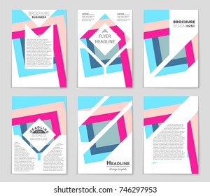 Abstract vector layout background set. For art template design, list, front page, mockup brochure theme style, banner, idea, cover, booklet, print, flyer, book, blank, card, ad, sign, sheet,, a4.