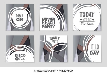Abstract vector layout background set. For art template design, list, front page, mockup brochure theme style, banner, idea, cover, booklet, print, flyer, book, blank, card, ad, sign, sheet,, a4.