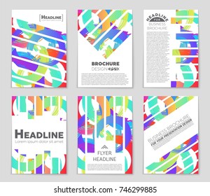 Abstract vector layout background set. For art template design, list, front page, mockup brochure theme style, banner, idea, cover, booklet, print, flyer, book, blank, card, ad, sign, sheet, a4